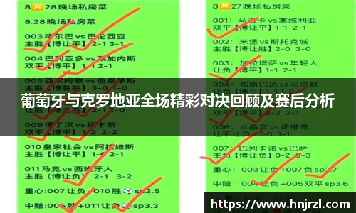 葡萄牙与克罗地亚全场精彩对决回顾及赛后分析